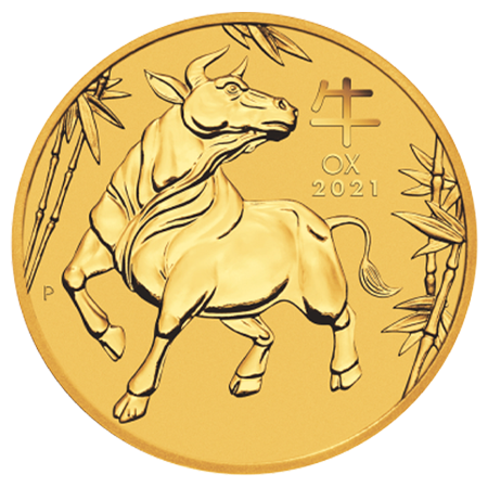 2021 1/2oz Lunar III Ox Gold Coin - Perth Mint